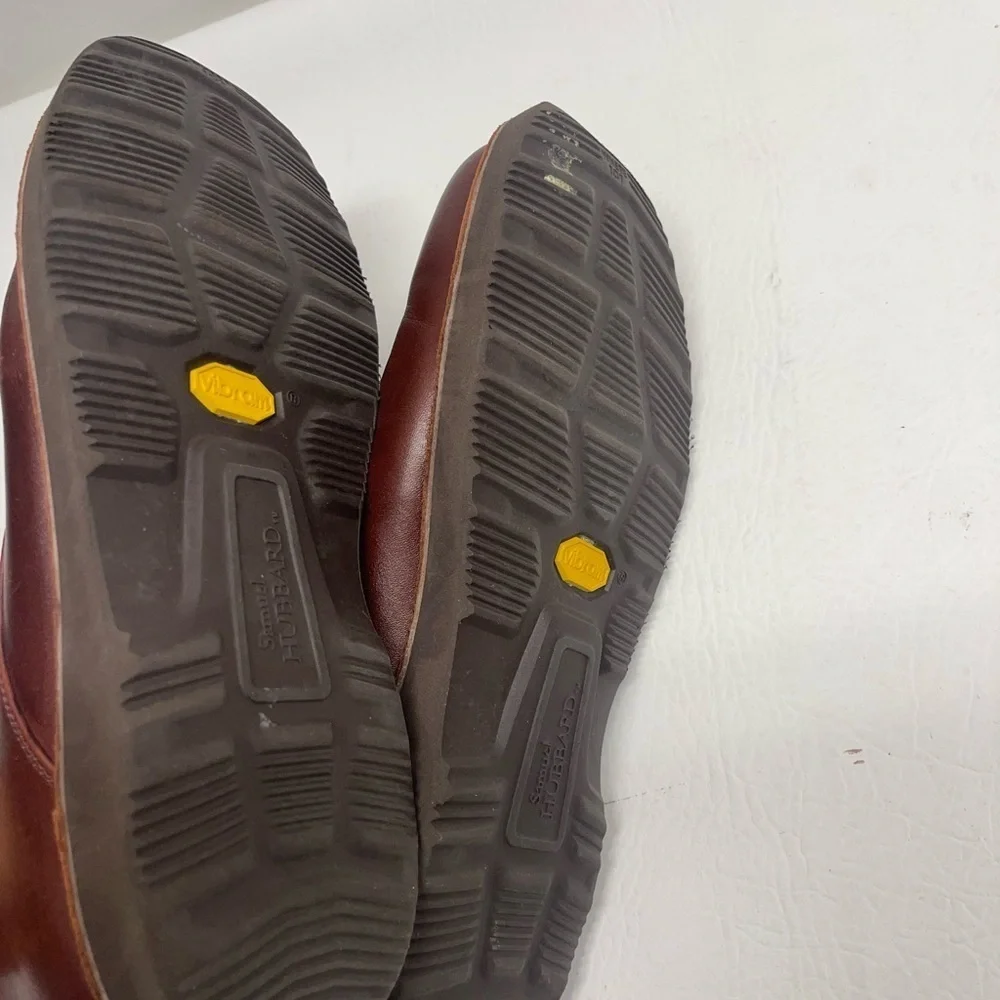 Samuel Hubbard mens leather brown shoes size  10M